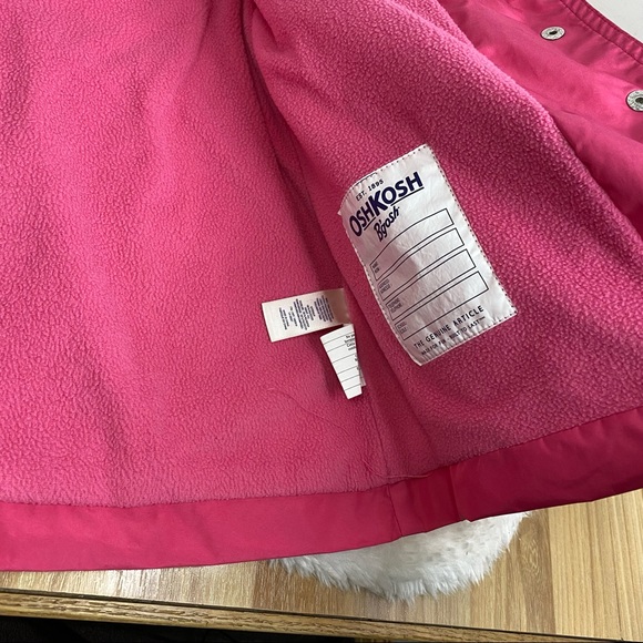 Pink OshKosh Toddler spring / fall Rain Jacket 4T - Picture 3 of 8